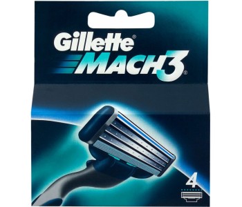 GILLETTE MACH 3 SHAVING BLADES PACK OF 4